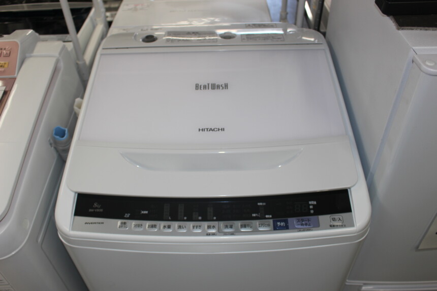 HITACHI 日立 全自動洗濯機 ビートウォッシュ (BW-V80B型）8㎏ 17年製