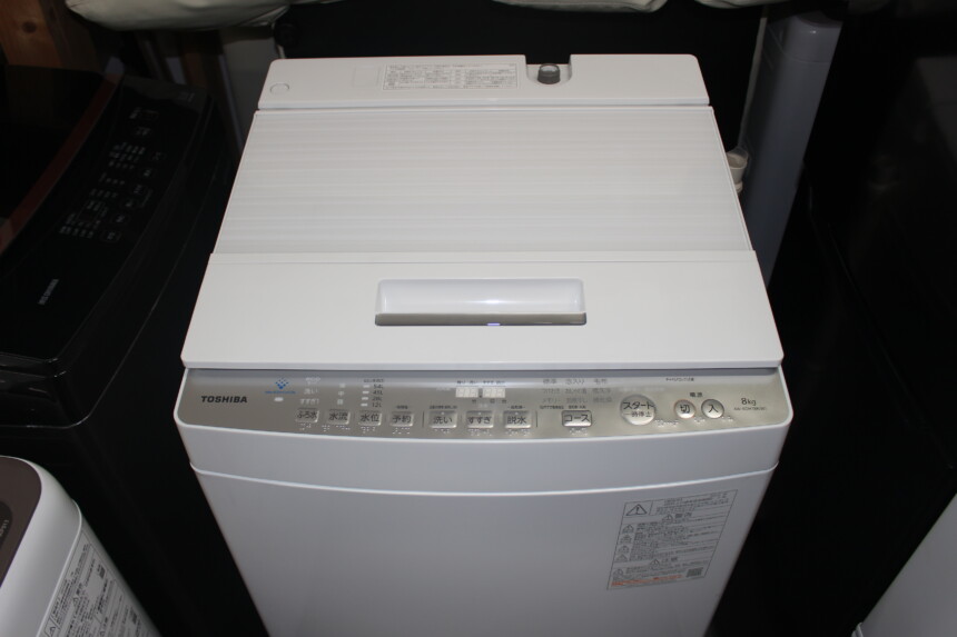 TOSHIBA 東芝 全自動洗濯機 AW-8DH1BK 8㎏ 21年製