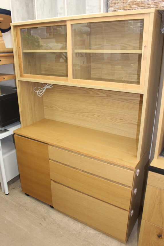 MUJI 無印良品 カップボード オーク材120