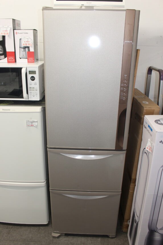 HITACHI 日立冷蔵庫 R-K32JVL-T 315L 3ドア 左開